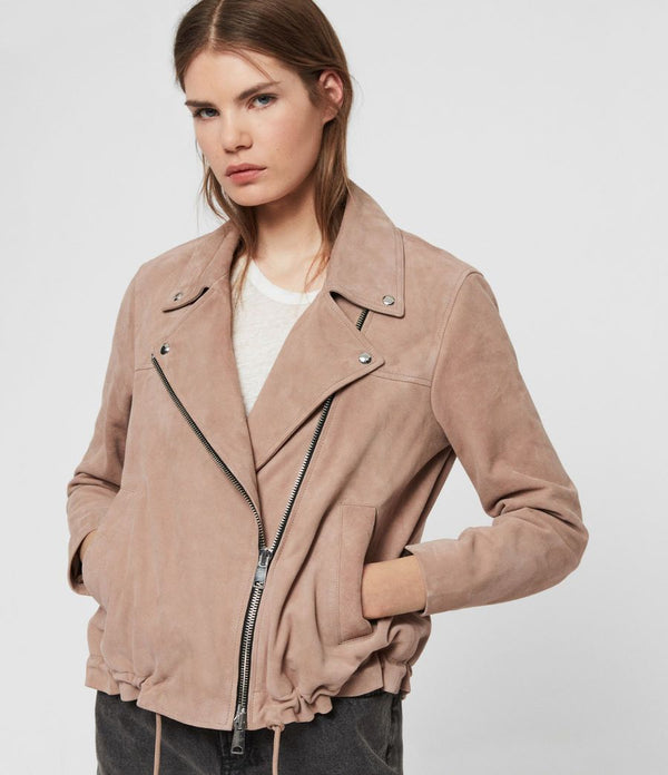 Suede Macey Biker Jacket