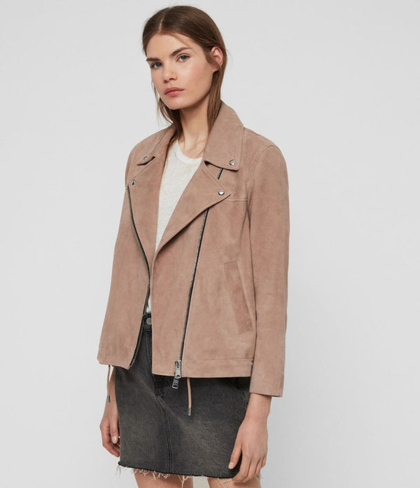 Suede Macey Biker Jacket