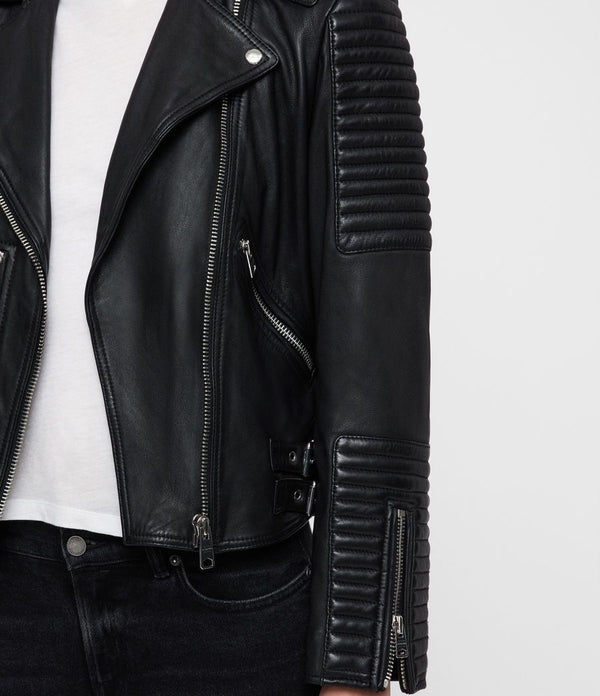 Estella Leather Biker Jacket