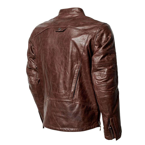 ROLAND SANDS DESIGN RS SIGNATURE RONIN LEATHER JACKET - TOBACCO