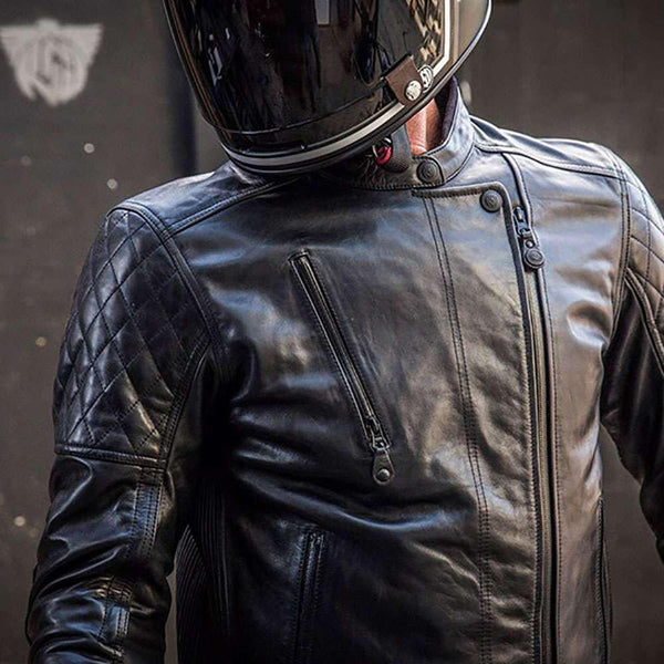 ROLAND SANDS DESIGN RS SIGNATURE CLASH LEATHER JACKET - BLACK