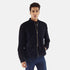 Charcoal Navy Blue Suede Biker Jacket