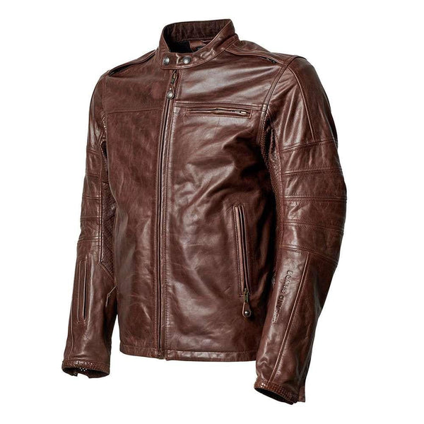 ROLAND SANDS DESIGN RS SIGNATURE RONIN LEATHER JACKET - TOBACCO