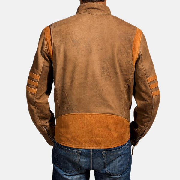 Wolf Brown Leather Jacket