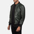 Shane Green Leather Bomber Jacket