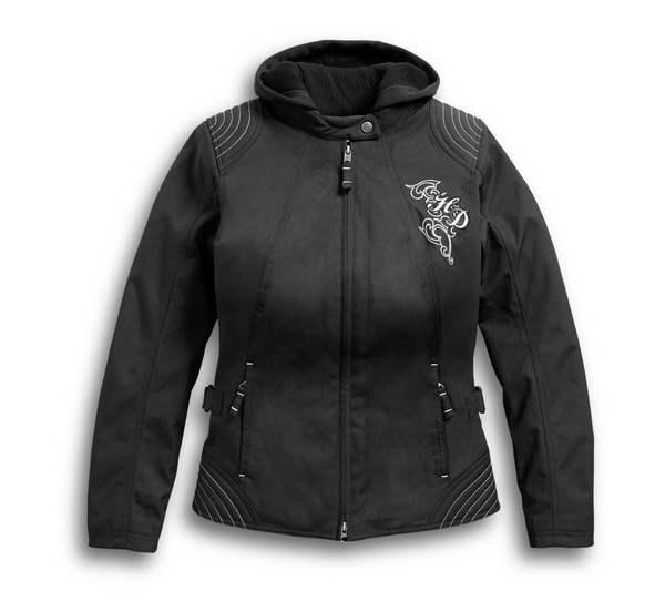 Women's Scroll Skull 3-in-1 Riding Jacket