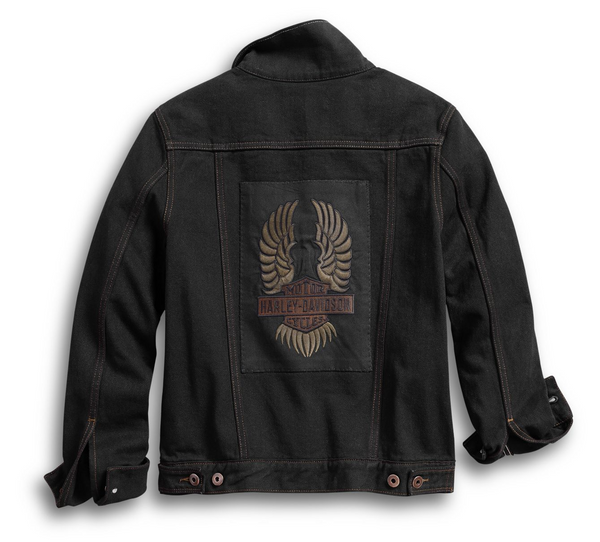 Women's Winged Appliqué Denim Jacket