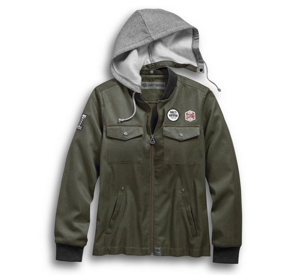 Women's Hooded Bomber Jacket