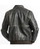 Phoenix Brown Vintage Leather 2 Front Pockets Bomber Jacket