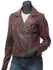 Kimberley Red Leather Moto Jacket