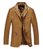 Brandon Lambskin Leather Khaki Blazer Mens