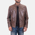 Latte Brown Leather Jacket