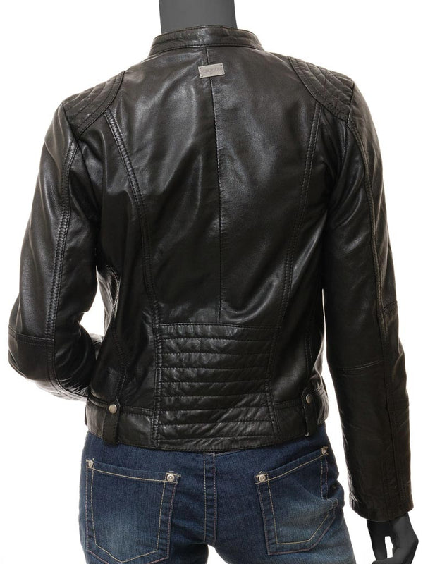 Prairie Ladies Black Biker Jacket