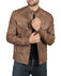 Douglas Brown Suede Leather Jacket Mens