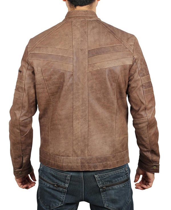 Douglas Brown Suede Leather Jacket Mens