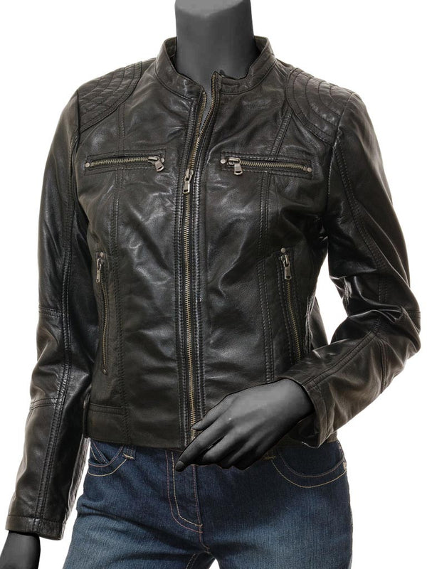 Prairie Ladies Black Biker Jacket