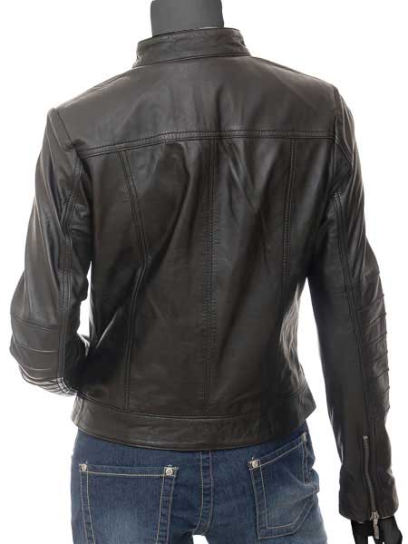 Kelowna Womens Black Moto Jacket