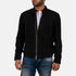 Charcoal Black Suede Biker Jacket