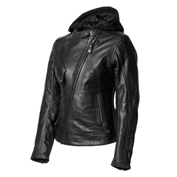 ROLAND SANDS DESIGN MIA LADIES LEATHER JACKET - BLACK