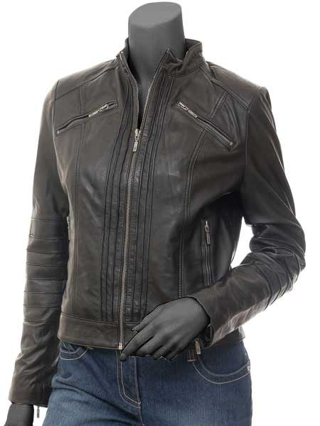 Kelowna Womens Black Moto Jacket