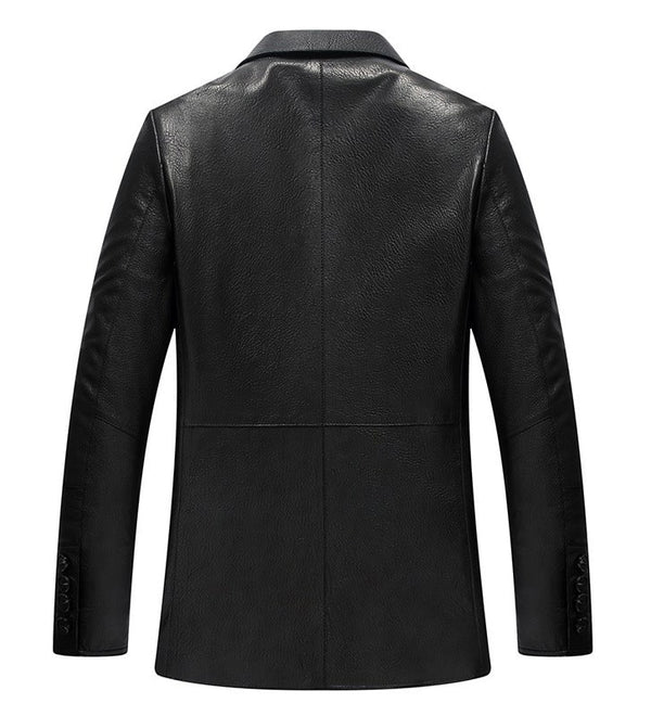 Caledon Real Lambskin Black Leather Blazer for Men