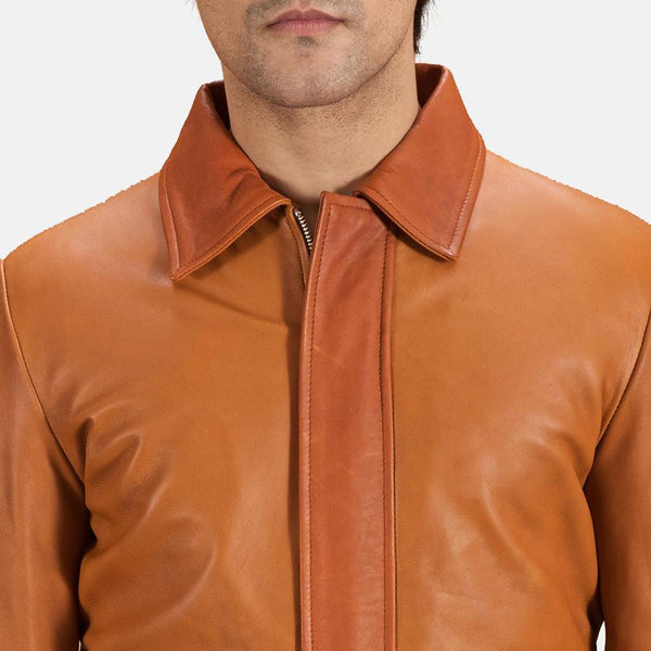 Hubert Tan Brown Leather Jacket