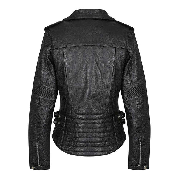 BLACK ARROW GYPSY LEATHER JACKET - BLACK