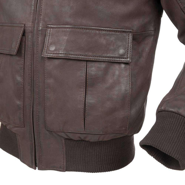 TUCANO URBANO ICEMAN LEATHER JACKET - BROWN