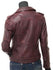 Dauphin Biker Leather Oxblood Jacket