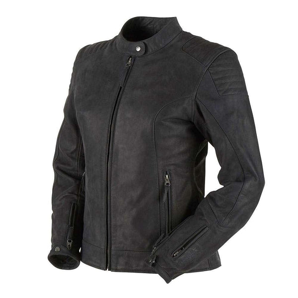 FURYGAN DEBBIE LADIES LEATHER JACKET - BLACK