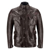 BELSTAFF TURNER LEATHER JACKET - BLACK / BROWN