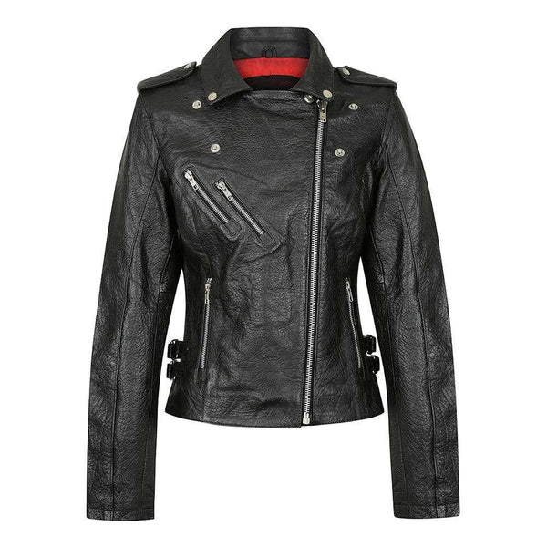 BLACK ARROW GYPSY LEATHER JACKET - BLACK