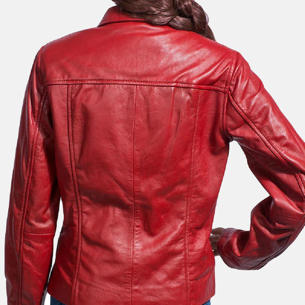 Tomachi Red Leather Jacket