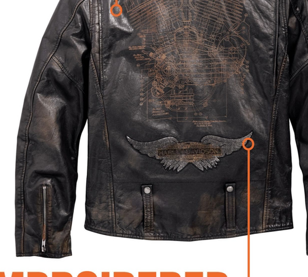 Men's Master Distressed Leather Biker Jacket