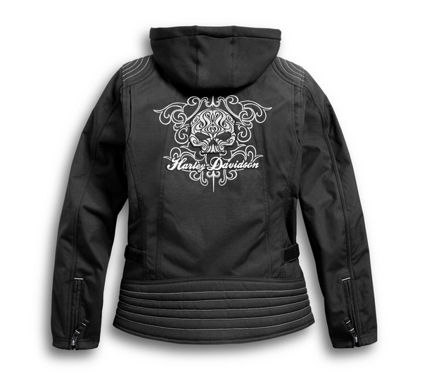 Women's Scroll Skull 3-in-1 Riding Jacket