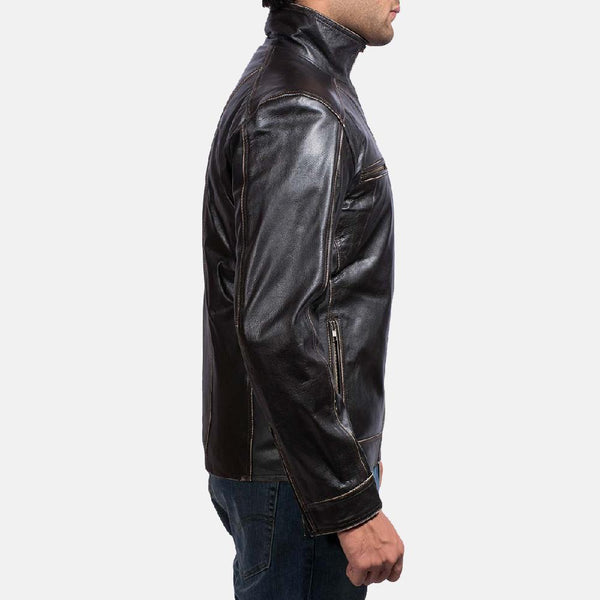 Brownson Leather Biker Jacket