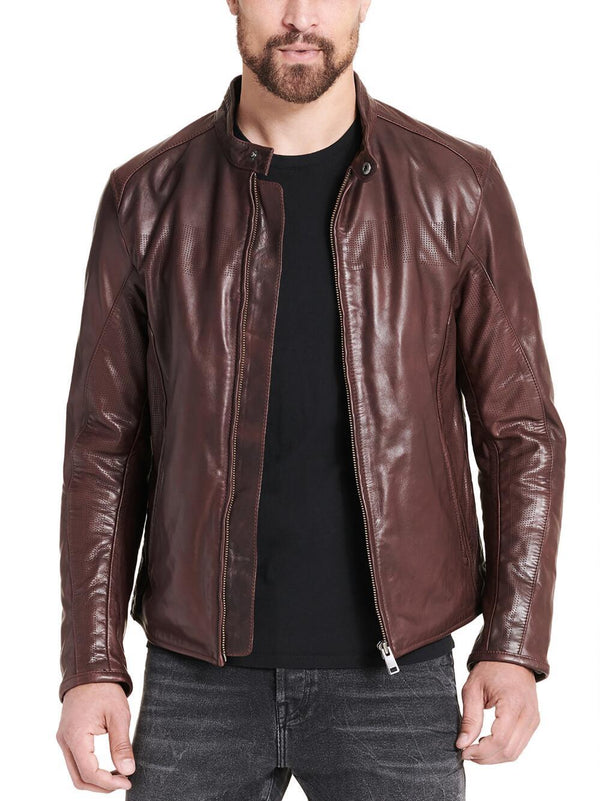 Vintage Moto Inspired Leather Jacket