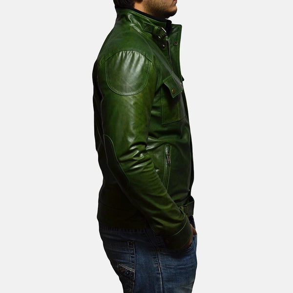 Krypton Green Leather Jacket