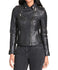 Terrace Womens Biker Asymmetrical Leather Jacket