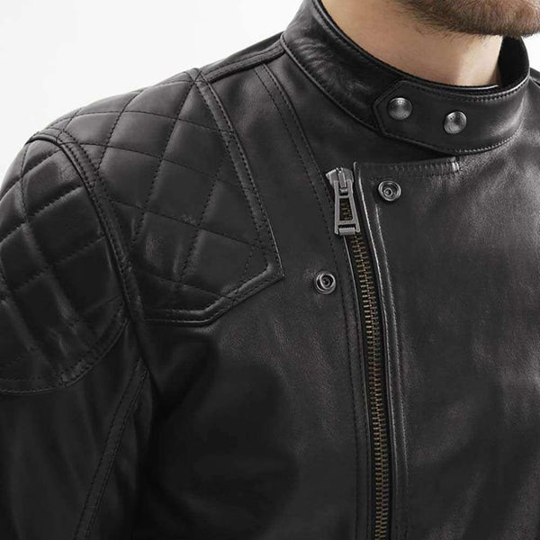 BELSTAFF IVY LEATHER JACKET - BLACK