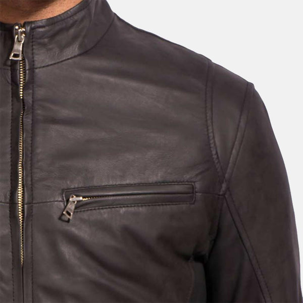 Ionic Black Leather Jacket