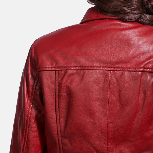 Tomachi Red Leather Jacket