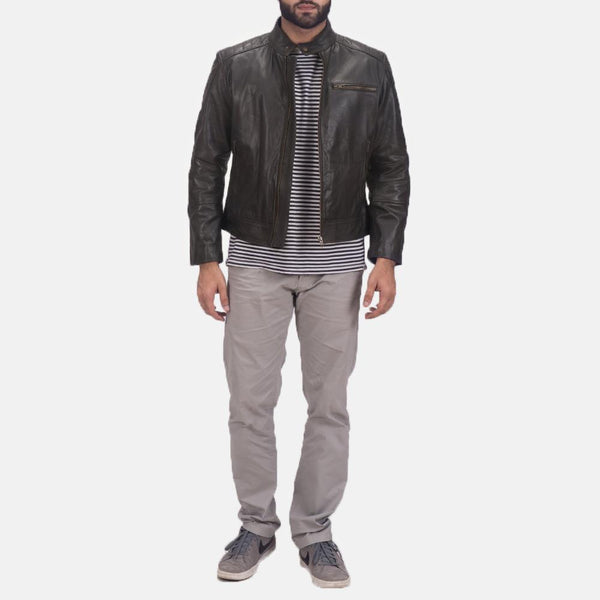 Sonny Brown Leather Biker Jacket