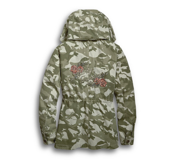 Women's Camo & Rose Canvas Jacket